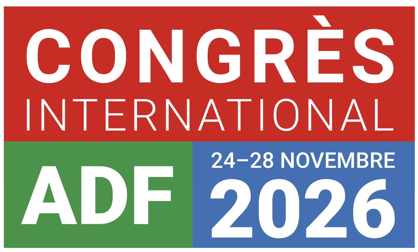 Congrès international ADF 2026, du 24 au 28 novembre